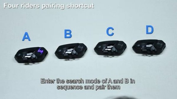 How to connect Motorcycle Bluetooth Intercom, Fodsports M1S Pro/EVO (operation demonstration)