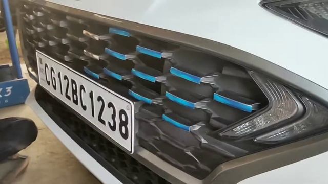 Hyundai Aura Grill Chrome modification || Car Grill work смотреть онлайн