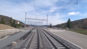 ★ 4K ★ Базель ГБ - Баден - Сортировочная станция Лимматталь, Швейцария! ★