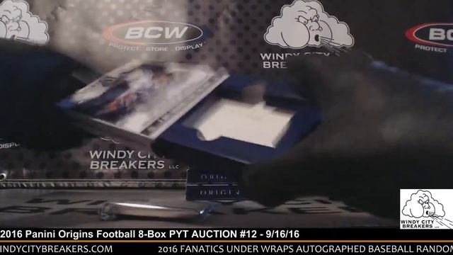 2016 Panini Origins Football 8-Box PYT AUCTION #12 - 9/16/16 смотреть онлайн