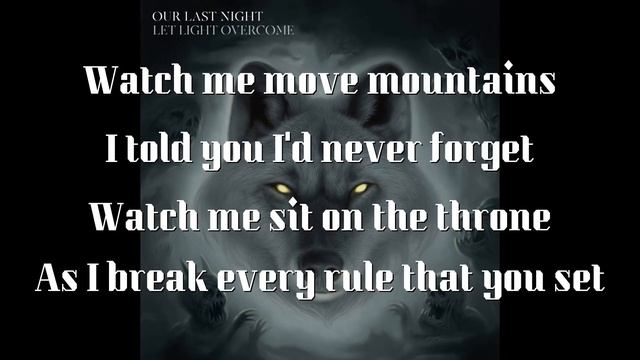 Our Last Night Castle In The Sky Lyrics! смотреть онлайн