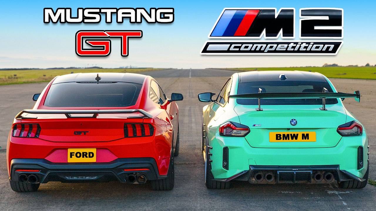 Кто победит в заезде: новый Mustang V8 или же BMW M2? смотреть онлайн