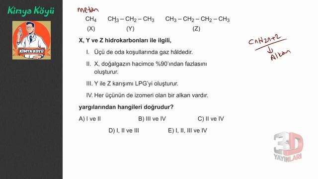 AYT Organik Kimya Soru Bankası Bölüm 02 Test 05 смотреть онлайн