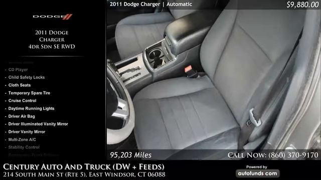Used 2011 Dodge Charger | Century Auto And Truck (DW + Feeds), East Windsor, CT - SOLD смотреть онлайн
