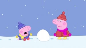 Peppa Pig - Snow (full episode)  cartoons for kids мультфильм в оригинале на английском языке (360p)