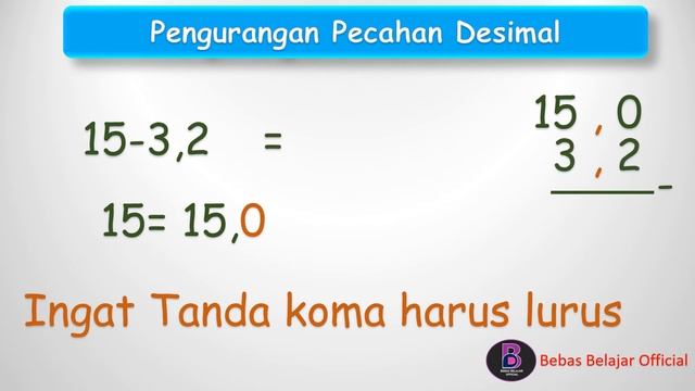 SANGAT MUDAH ! PENGURANGAN DESIMAL смотреть онлайн