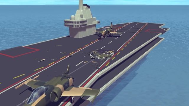 Emergency Landing At The Airport - Lost Control! Airplane Crashes! Besiege plane crash смотреть онлайн
