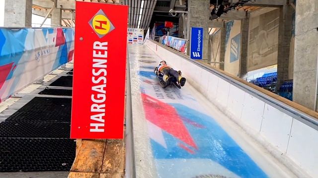 Luge World Cup training in Russia's Olympic village Sochi смотреть онлайн