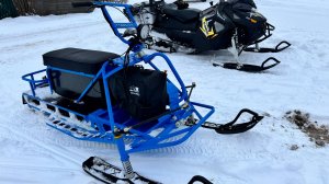 Снегоход "Альбатрос" и снегоход "Буран"