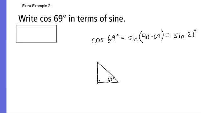 05 Sin and Cos of Complementary Angles Example смотреть онлайн