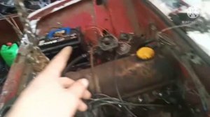 Загнал ВАЗ 2101 под разбор, снятие двигателя