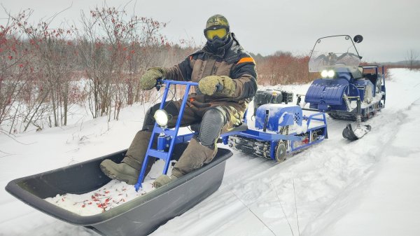 Мотобуксировщик толкач "Альбатрос XLV9"