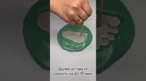 Видеоинструкция для создания слепка стоп и рук ребенка