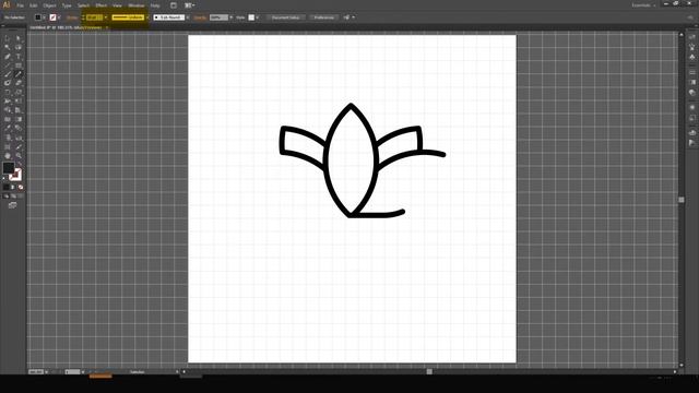 How to Draw Flora, floral, flower Vector Icon - Illustrator Tutorial смотреть онлайн