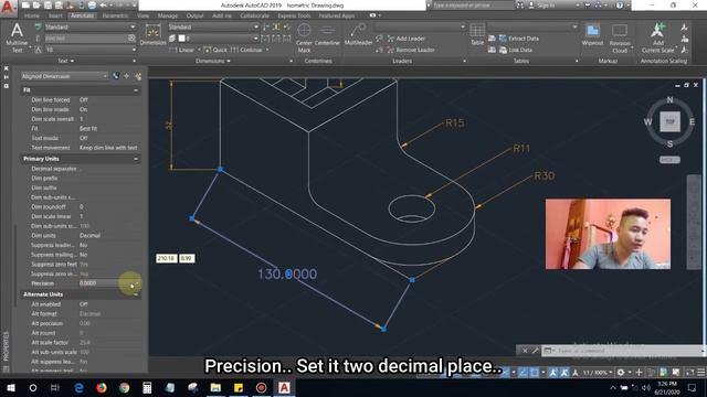 Inserting text and dimension on Isometric drawing смотреть онлайн