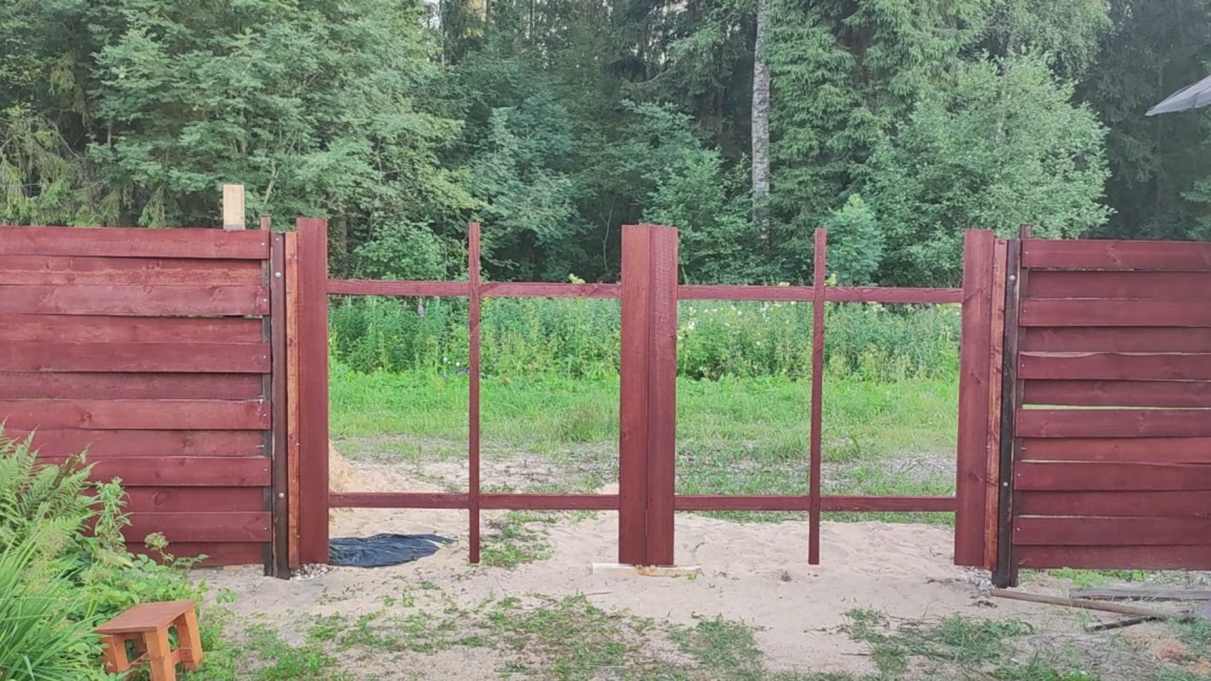 Ворота в стиле австрийская плетëнка. Часть 1 смотреть онлайн