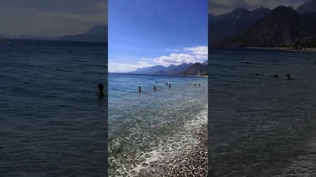 Анталья пляж 1 октября #турция #анталья #море смотреть онлайн