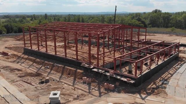Для будущих чемпионов строительство спорткомплекса в с. Красный Яр, Самарская область / Russia смотреть онлайн