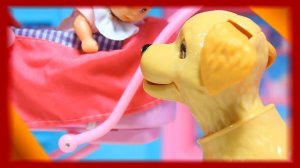 Барби. Какающая собака. Мультик с куклами. Barbie dolls videos.кен и дочка