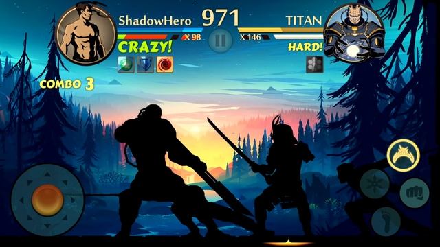 Shadow Fight 2 2 Shadow vs 3 Titan's смотреть онлайн