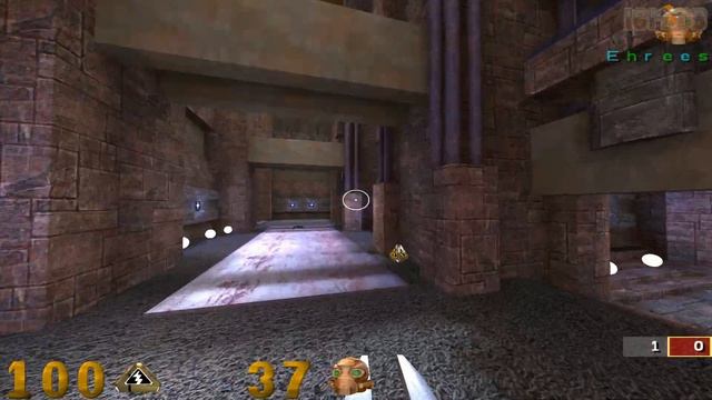 Quake 3 OpenArena: Duel on OpenArena Ratmod with Crouchslide. AF vs Ehrees. смотреть онлайн