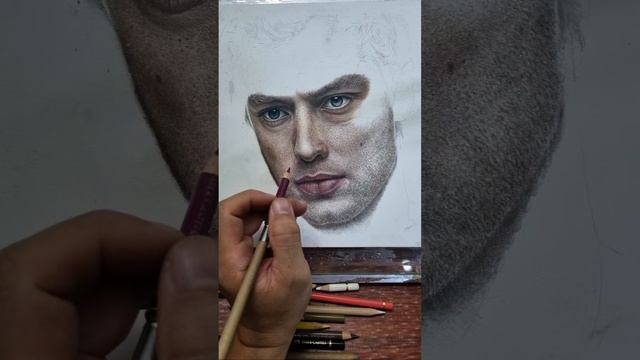 Drawing LIVE! Realistic Colored Pencil Portrait