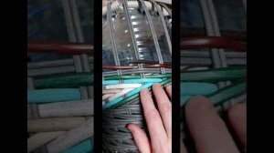 оплетаю ротангом 18л банку или куда деть обрезки и остатки ротанга