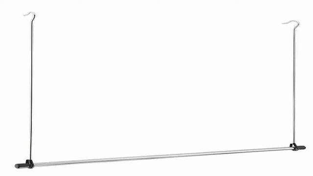 Lynk Closet Doubler Double Hang Rod Chrome Plated Steel And Wood