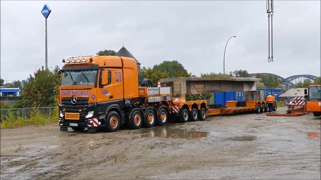 Rolf Riedel + Krandienst Schulz, Brückenabbruch am Mittelkanal Teil 2 "im Regen" смотреть онлайн