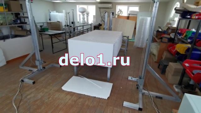 Станок для вертикальной резки пенопласта С-02М. смотреть онлайн