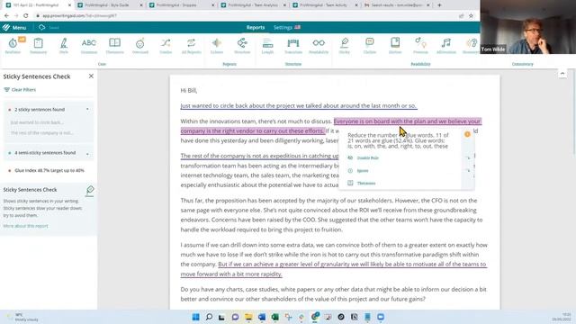 ProWritingAid 101 for Business Walkthrough and Q&A with Tom Wilde and Micah McGuire смотреть онлайн