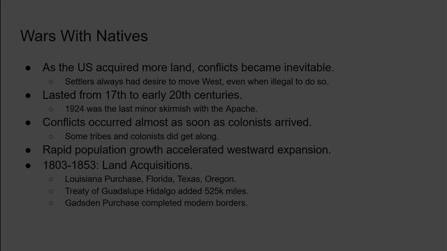 Negative Consequences of Manifest Destiny смотреть онлайн