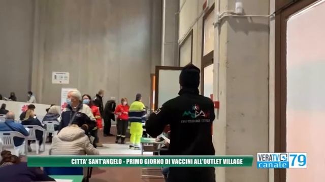 Pescara - Prime dosi di vaccini all'outlet di Città Sant'Angelo смотреть онлайн