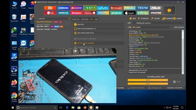 OPPO A83 Pattern + Frp Bypass Android 8 By Unlocktool Done 100%