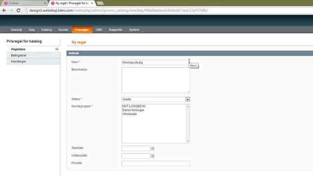 Skandiaweb videovejledning om prisregel for katalog