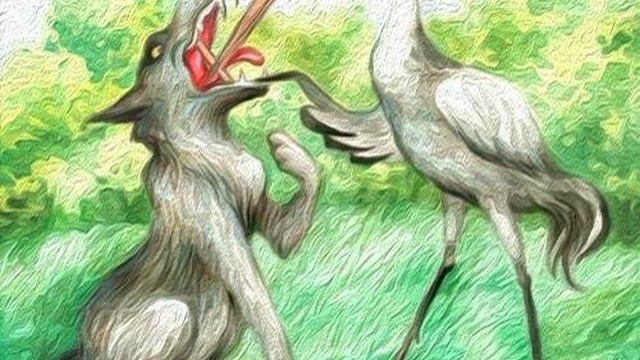 Волк и Журавль | И. А. Крылов смотреть онлайн