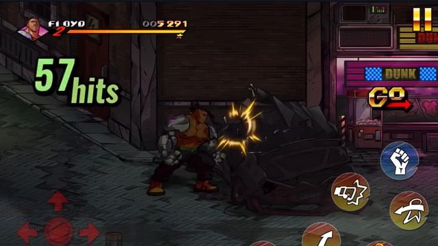 Street Of Rage 4 Story Game Play (Played As Floyd) - Stage 1 THE STREETS - Boss Fight -Sega Game