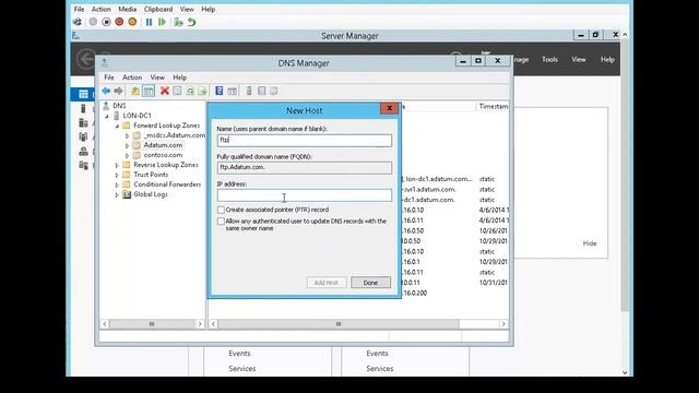 Windows Server 2012 | M07-Ex02 | Creating Host Records in DNS || MCSA 70-410 смотреть онлайн
