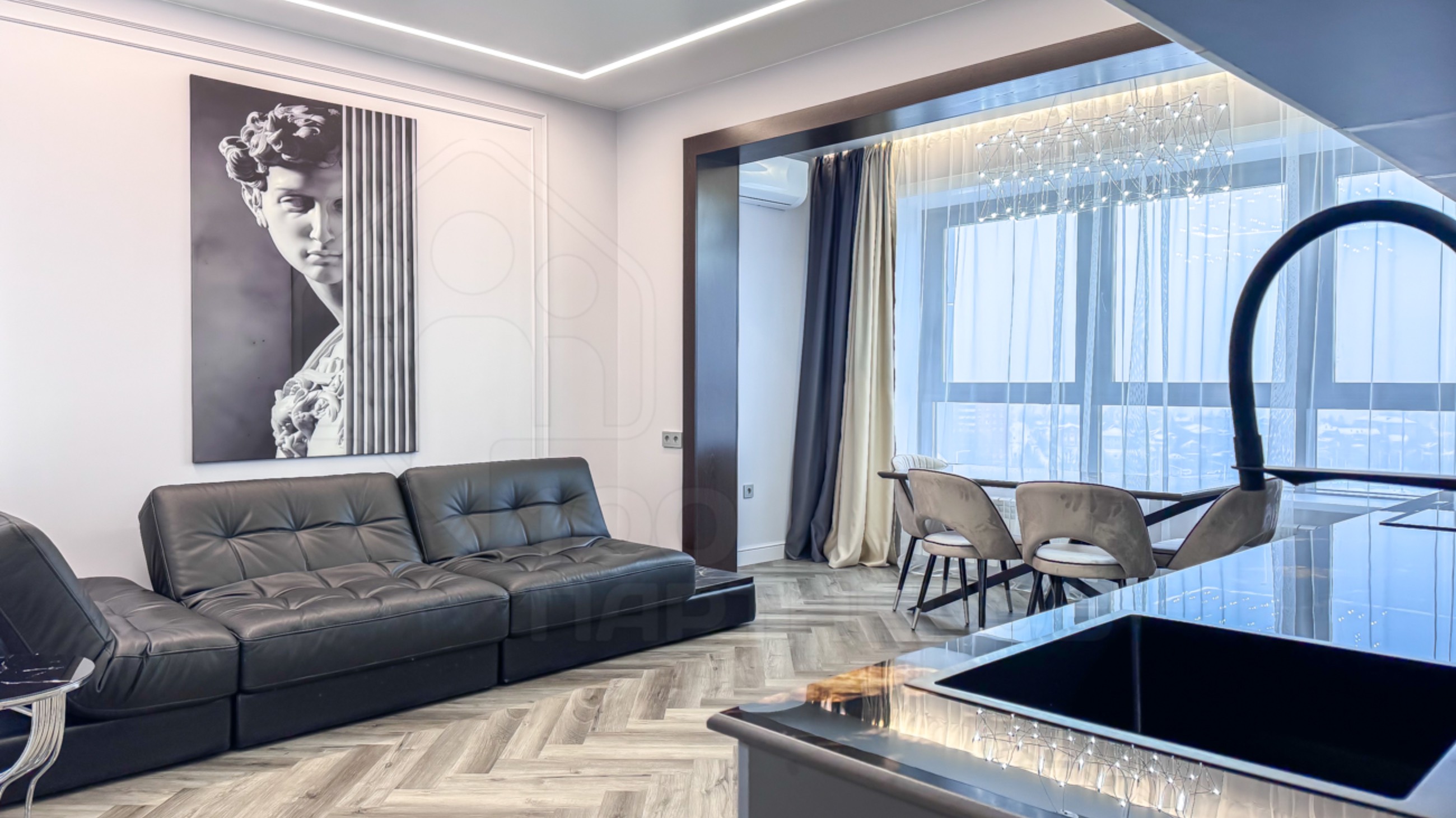 Рум-тур по евро 3-к квартире в ЖК "SkyLine" - ул.Байкальская, 87 (аренда) смотреть онлайн