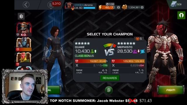 Act 5.4 Mephisto Boss Fight [Quake: God Tier Confirmed!?] | Marvel: Contest of Champions смотреть онлайн