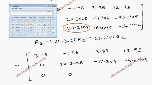 Gauss elimination method – Pivoting Problem 2 Numerical Methods Engineering Mathematics смотреть онлайн
