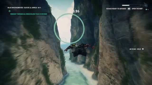 Just Cause 4 - Wingsuit Stunt With Map At Islas Machaqwayes: Ojo De La Jungla
