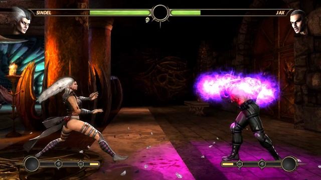 Mortal Kombat 9 gameplay - Sindel walkthrough on Expert смотреть онлайн