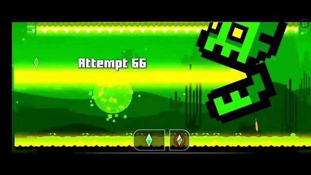 Geometry Dash subzero #1 прохождение на телефоне пытаюсь убежать от черепа впервые зашел в игру смотреть онлайн