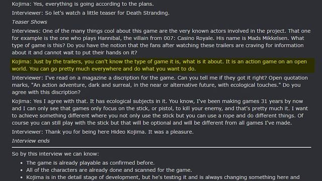 All Death Stranding Characters Have Been Scanned Into the Game, Kojima Confirms смотреть онлайн