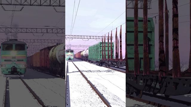 Trainz 22, «ВЛ80С-029 проходит 22-ой разъезд» смотреть онлайн