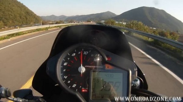 aprilia Dorsoduro 750 0-100km/h (0-170km/h) acceleration