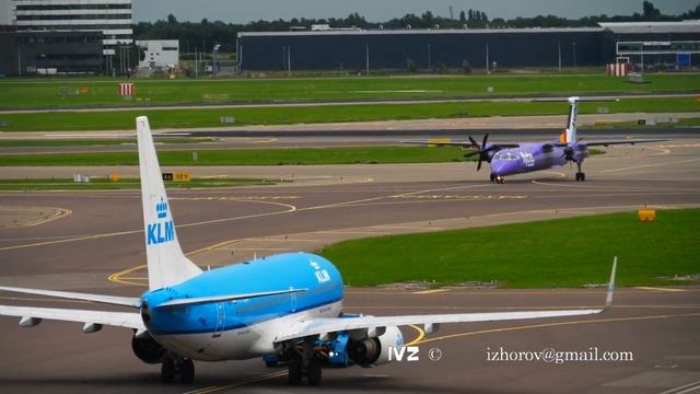 KLM Boeing 737 towing смотреть онлайн