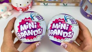 Еда для кукол Обзор и распаковка сюрприза Мини Брендс ! Mini Brands surprise Zuru