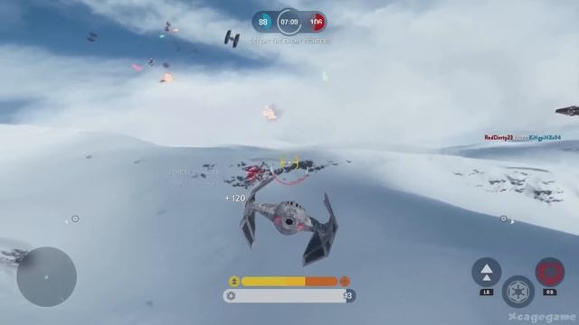 Star Wars Battlefront - Fighter Squadron - All Maps - Full Gameplay [ 60fps HD ] смотреть онлайн